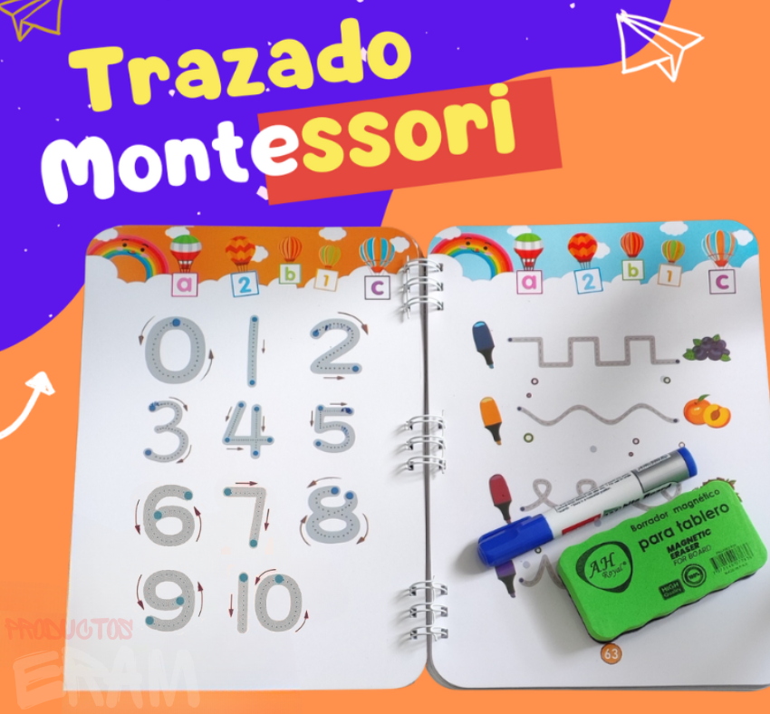 MONTESSORI™ - Cuaderno con Trazados